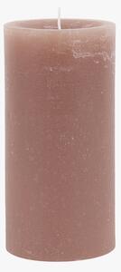 Country Pillar Candle in Rustic Taupe, Medium, Pack of 2