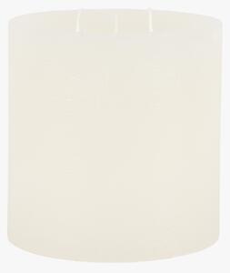 Country Pillar Candle in Rustic White, Large
