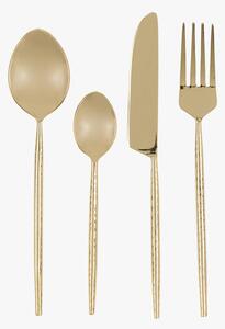 Amora Cutlery in Gold, Set of 16