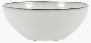 Dusk Glaze Salad Serving Bowl in Grey