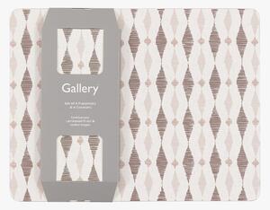 Tessera Monochrome Placemat and Coaster Set