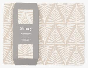 Fronda Zigzag Placemat and Coaster Set