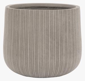 Ryn Ribbed Outdoor Planter in Grey