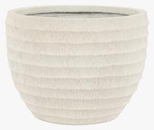 Riva Ridged Outdoor Planter in White