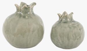 Granata Sculpture Fennel Green, Set of 2