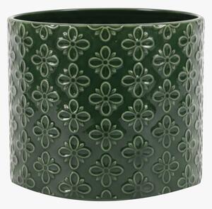 Tilly Embossed Planter in Green