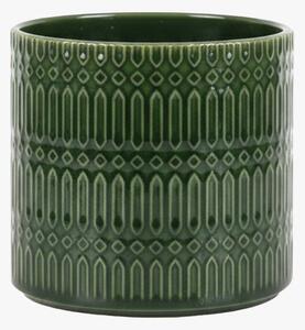 Tilly Embossed Planter in Olive