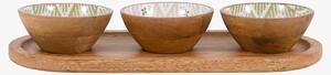 Savanna Wooden Nibble Bowls, Set of 3