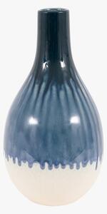 Arabella Blue Organic Fade Ceramic Vase