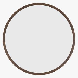 Visby Round Mirror in Walnut