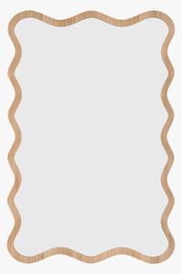 Ripple Mirror in Oak