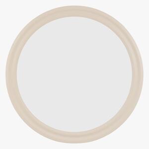 Orelia Round Mirror in Mushroom, Large