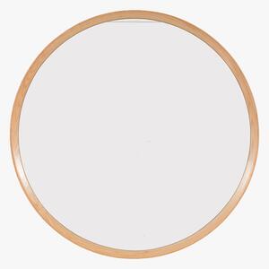 Laurel Round Mirror in Oak, Large