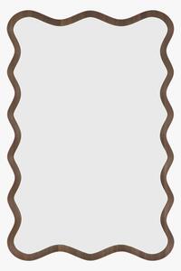 Ripple Mirror in Walnut