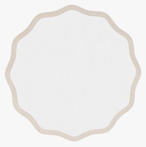 Ona Round Mirror in Smoke, Medium