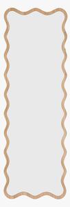 Ripple Leaner Mirror in Oak
