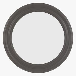 Orelia Round Mirror in Charcoal, Medium