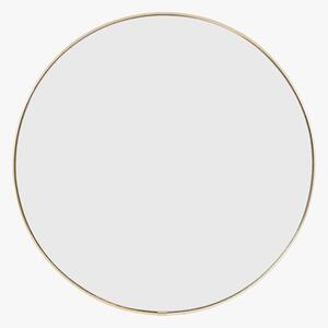 Ciara Round Mirror in Brass, Medium