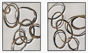 Golden Halos Wall Art, Set of 2