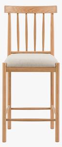 Harvest Upholstered Bar Stool in Natural, Set of 2