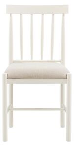Harvest Upholstered Dining Chair in White, Set of 2