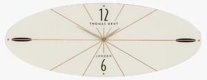 Tempo Ellipse Clock in White