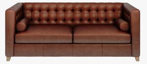 Lockwood 3 Seater Sofa in Vintage Brown Leather