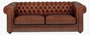 Belmont 3 Seater Sofa in Vintage Brown Leather