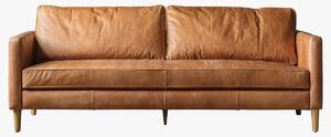Citadel Leather 3-Seater Sofa in Vintage Brown
