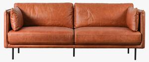 Stockton Brown Leather Sofa