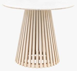 Linear Marble Round Dining Table