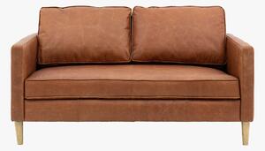 Citadel 2 Seater Leather Sofa in Vintage Brown