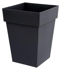 Plant pot EDA Tuscan Grey Dark grey polypropylene 39 x 39 x 53 cm