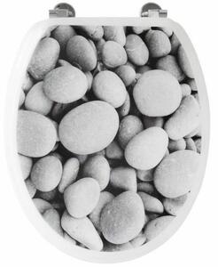 Toilet Seat Gelco Stone Grey MDF Wood