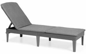 Sun-lounger Allibert by KETER Jaipur Grey Dark grey 187 x 58 x 29 cm