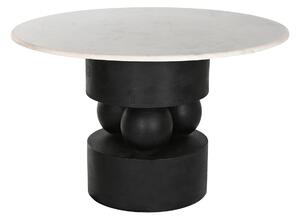 Dining Table Home ESPRIT Marble Mango wood 120 x 120 x 76 cm