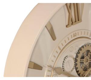 Wall Clock Home ESPRIT Beige Golden Crystal Iron 60 x 8 x 60 cm