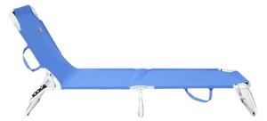 Beach sunbed Ociotrends Blue 188 x 58 x 24 cm