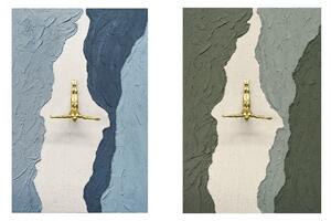 Painting Home ESPRIT Blue Brown Men Modern 80 x 3,5 x 120 cm (2 Units)