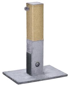 PawHut Cat Scratching Post, 79cm Tall with Jute Scratcher and Climbing Activity Centre, Carpet Base and Dangling Ball, Grey Aosom UK