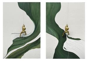 Painting Home ESPRIT Green Beige Men Modern 80 x 3,5 x 120 cm (2 Units)