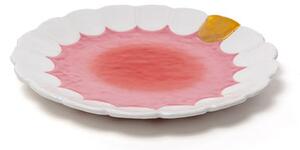 Teeth Presentation plate - / Ceramic - Ø 33 cm by Seletti Pink