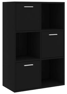 Storage Cabinet Black 60x29.5x90 cm Engineered Wood