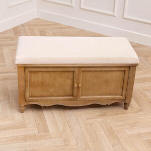 Voyage Maison Rosalie Oak Storage Bench