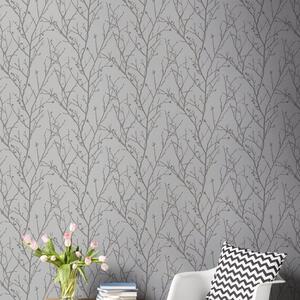 Boutique Water Silk Sprig Wallpaper