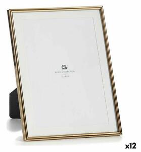 Photo frame GiftDecor MS61001-MAT GOLD Golden Crystal Steel (12 Units)