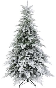 HOMCOM 6ft Snowy Christmas Tree with LED Lights, Bushy Snow-Flocked Artificial Christmas Tree Aosom UK