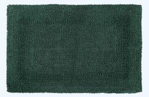 Homescapes Luxury Reversible Moss Green 100% Cotton Bath Mat, 50 x 80 cm, Machine Washable, Super Absorbent, Soft and Hand-Tufted, Eco Friendly