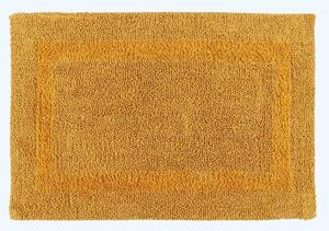 Homescapes Luxury Reversible Cotton Bath Mat - Mustard Yellow