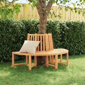 Tree Bench Half Round Ø160 cm Solid Wood Teak